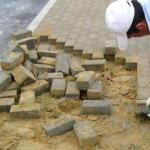 Демонтаж тротуарной плитки Киев, Бровары, Борисполь и р.н