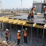 Монтаж опалубки для плиты перекрытия