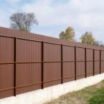 Забор из профнастила с фундаментом цена в Киеве, Броварах